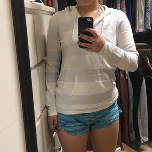 White & Silver Hoodie